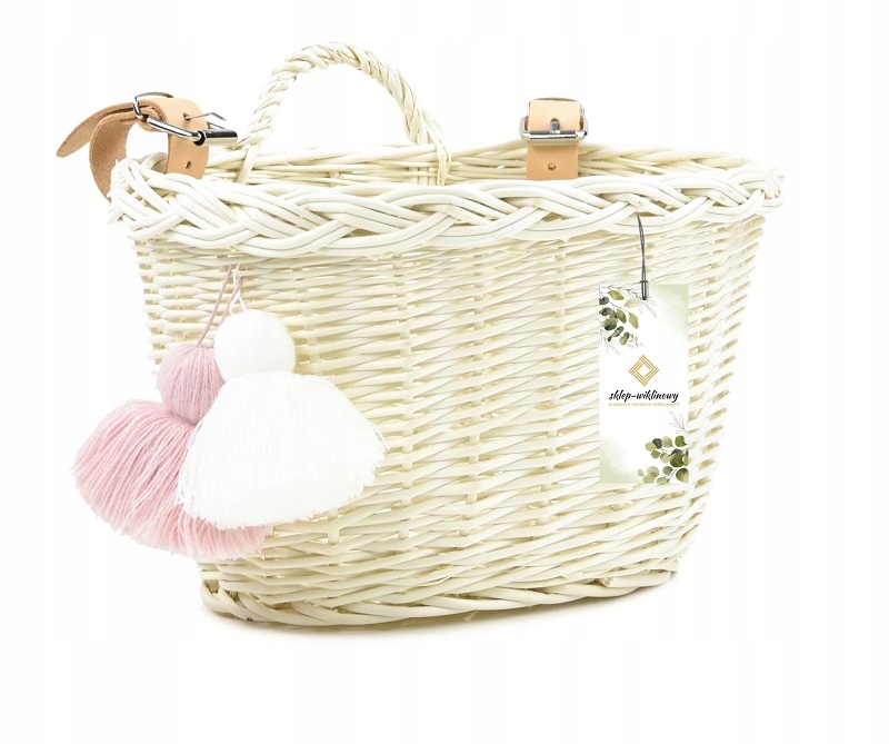 Mini koszyk rowerowy dla dzieci Koszyczek na rower dziecięcy Polska Wiklina