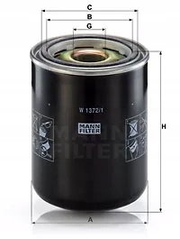 Mann-Filter в 1372/1 фільтр, робоча Сантехніка