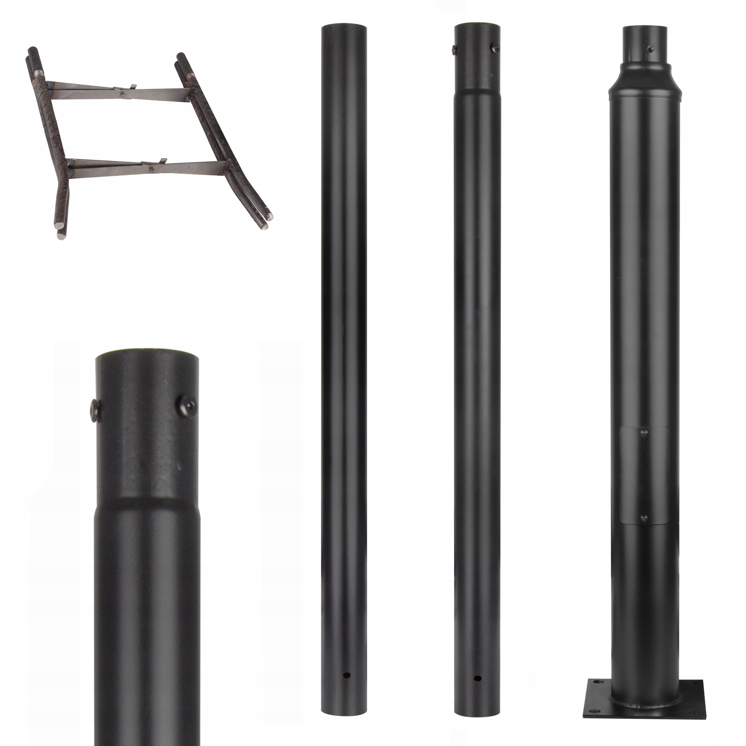 Silniční osvětlovací sloupek revizní 3M Pouliční Lampa Lucerna Ø76 mm 20x20 cm