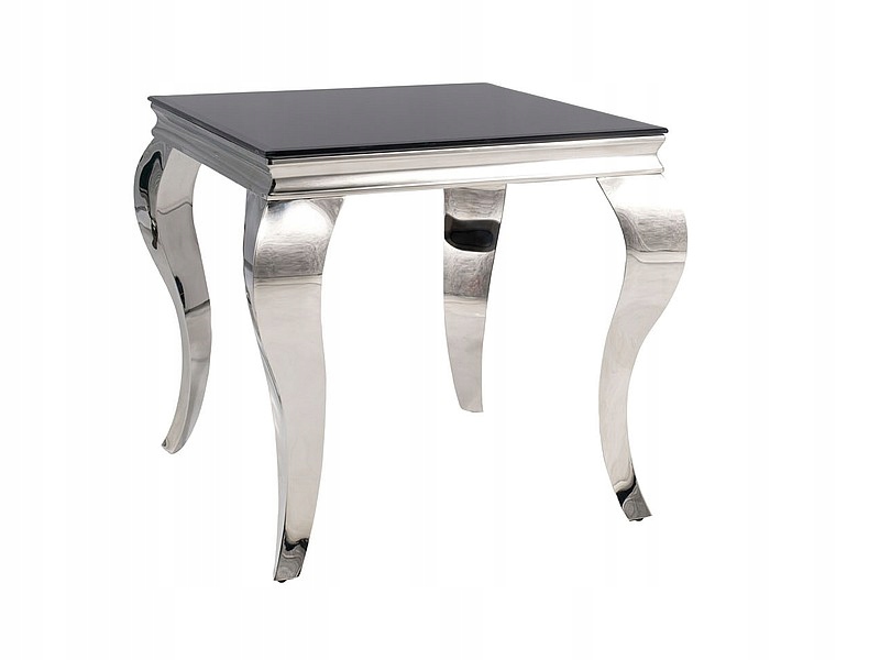 Lavica konferenčný stolík Prince B čierna/chróm 55x55 cm Sig