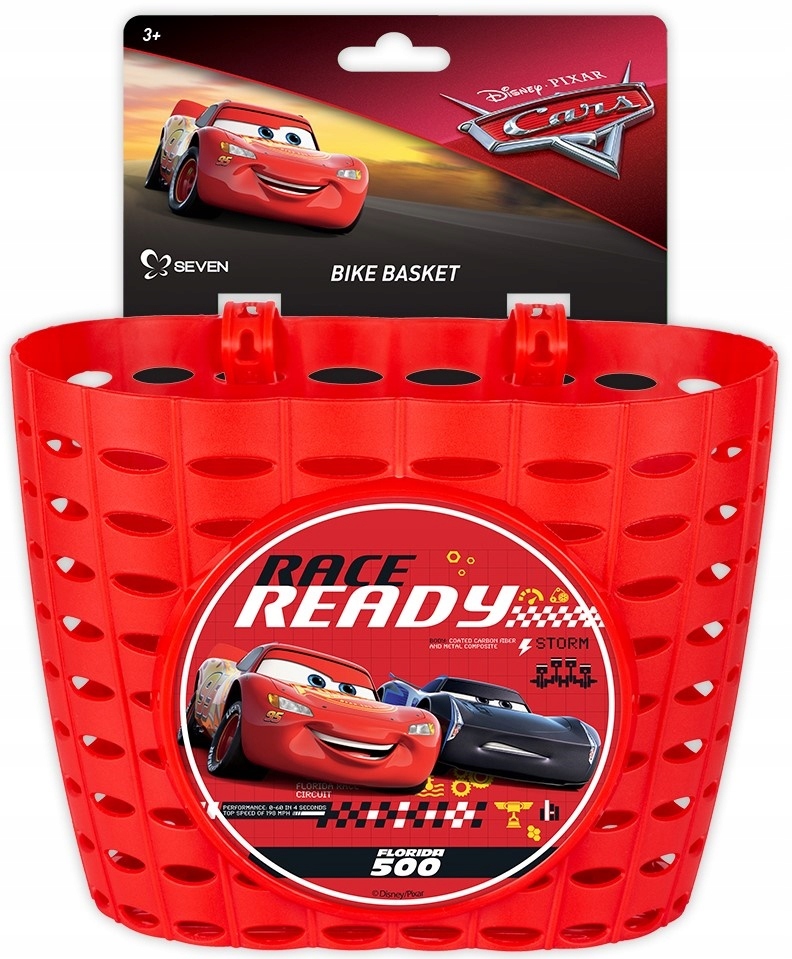 KOSZYK koszyczek NA ROWER Cars 3 Auta 3 czerwony EAN (GTIN) 5902308592285