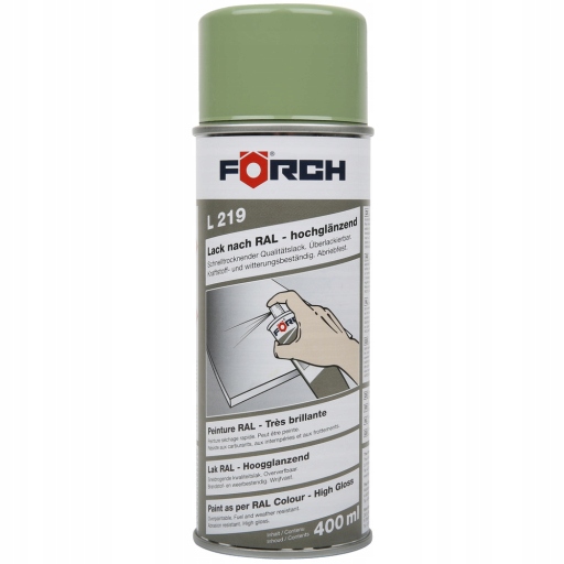 Forch Lakier Wysoki połysk L219 Ral 6021 Zielony Blady Spray 400ml