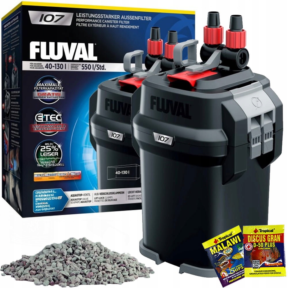 Hagen Fluval 107 Vnější Filtr Do Akvária 130 L