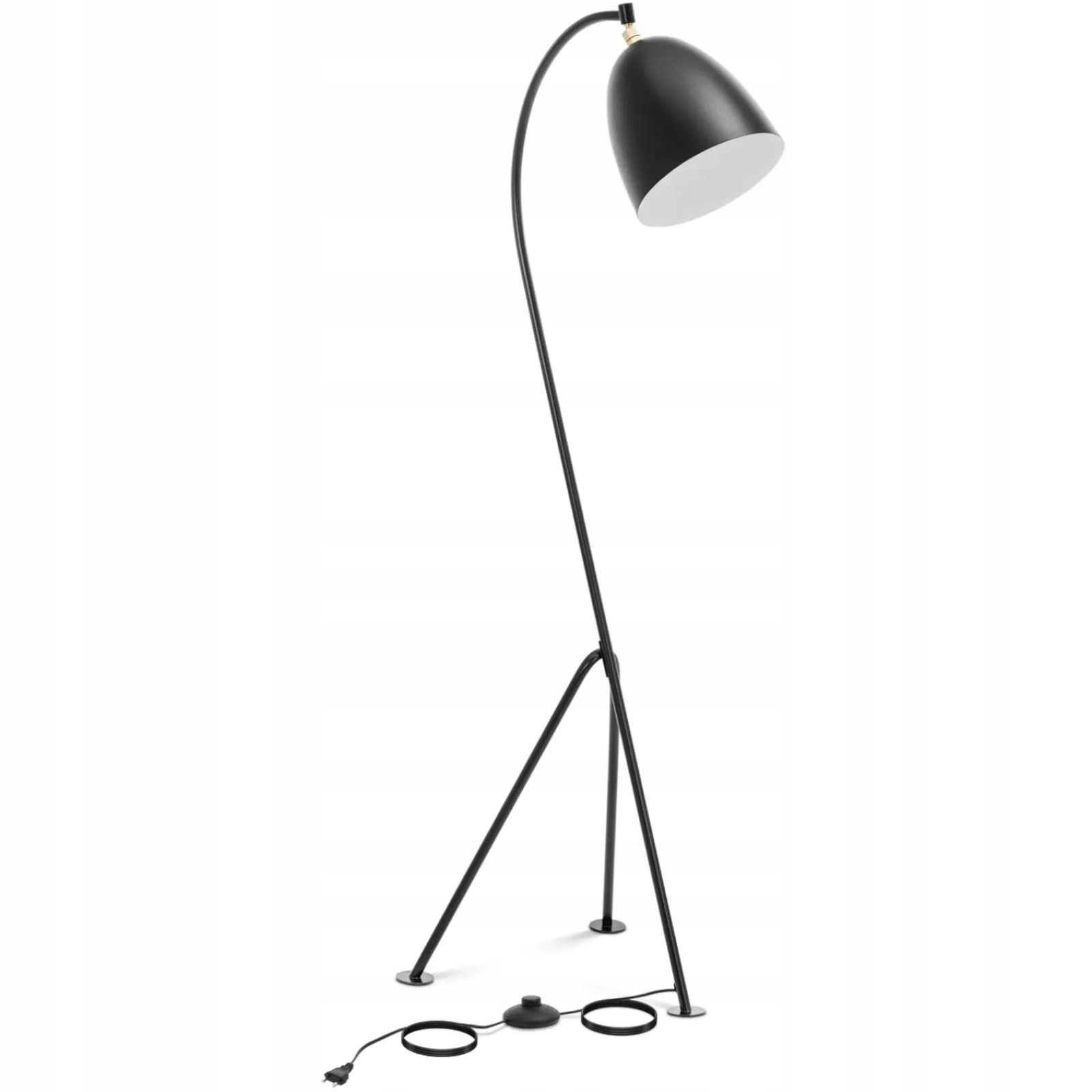 Kovová podlahová lampa s nastavitelným krytem E27 125 cm