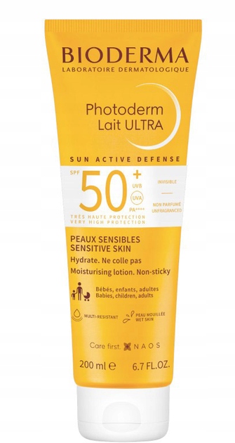 Bioderma Photoderm Lait Ultra Spf 50+ Balsam Przeciwsłoneczny 200ml