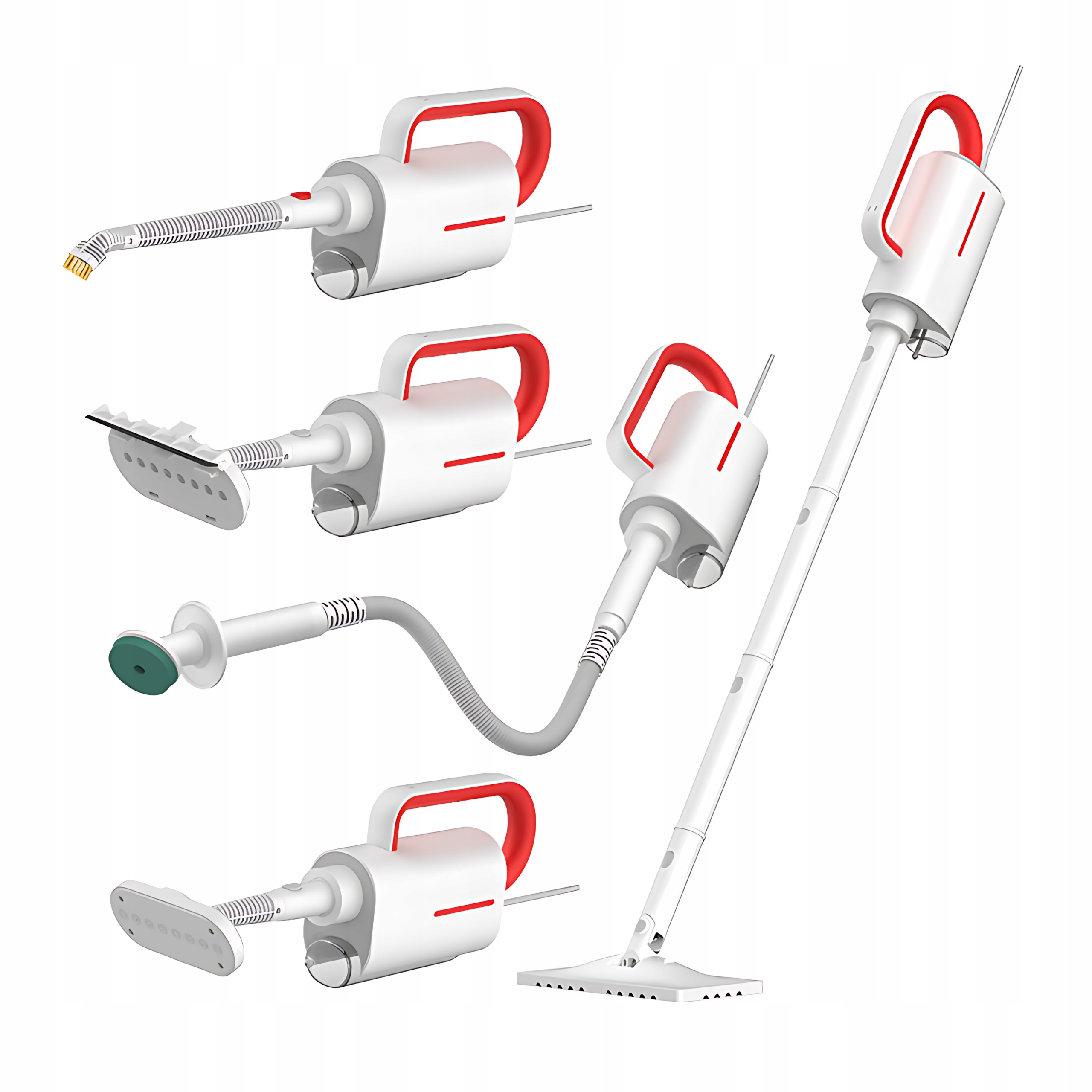 Víceúčelové parní zařízení 5v1 Deerma Zq610 Mop Různé nástavce