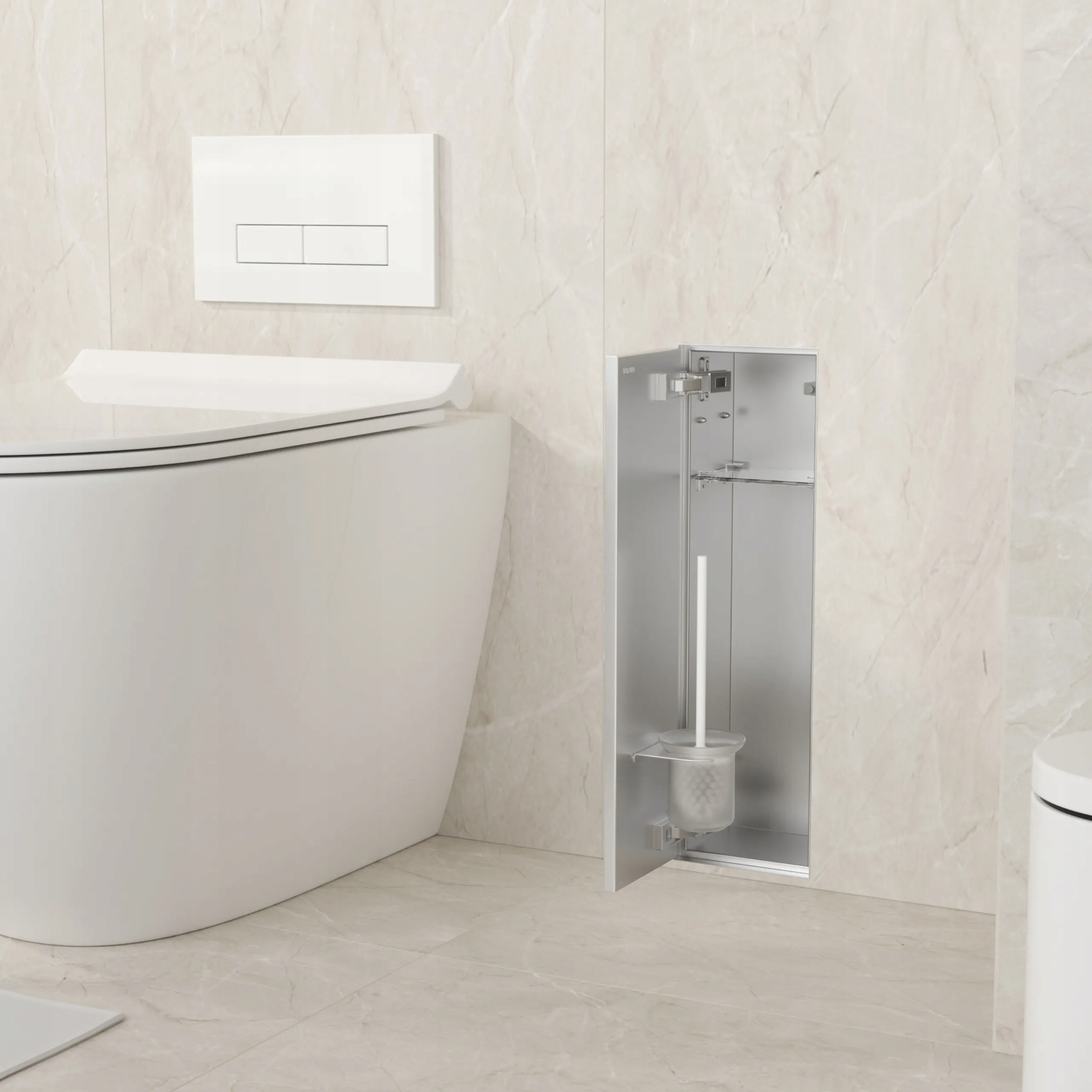 BALNEO SZAFKA PODTYNNA SZCZOTKĘ WC I PAPIER LEWA DO ZABUDOWY B0401060105-02 Szerokość mebla 23.2 cm