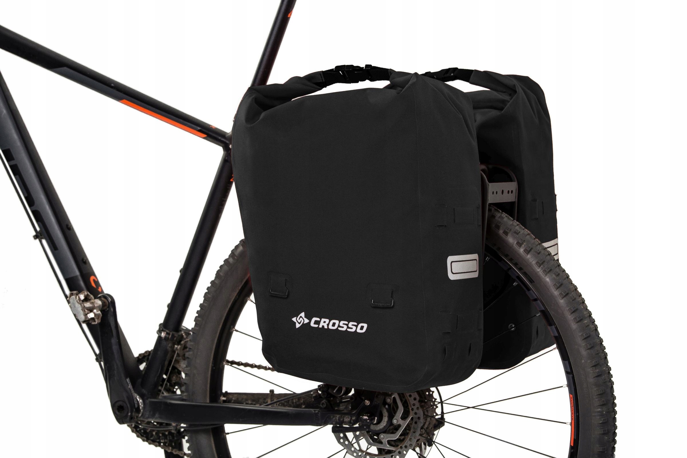 Sakwy Crosso Twist X60 / System Crosso - Czarny kolor