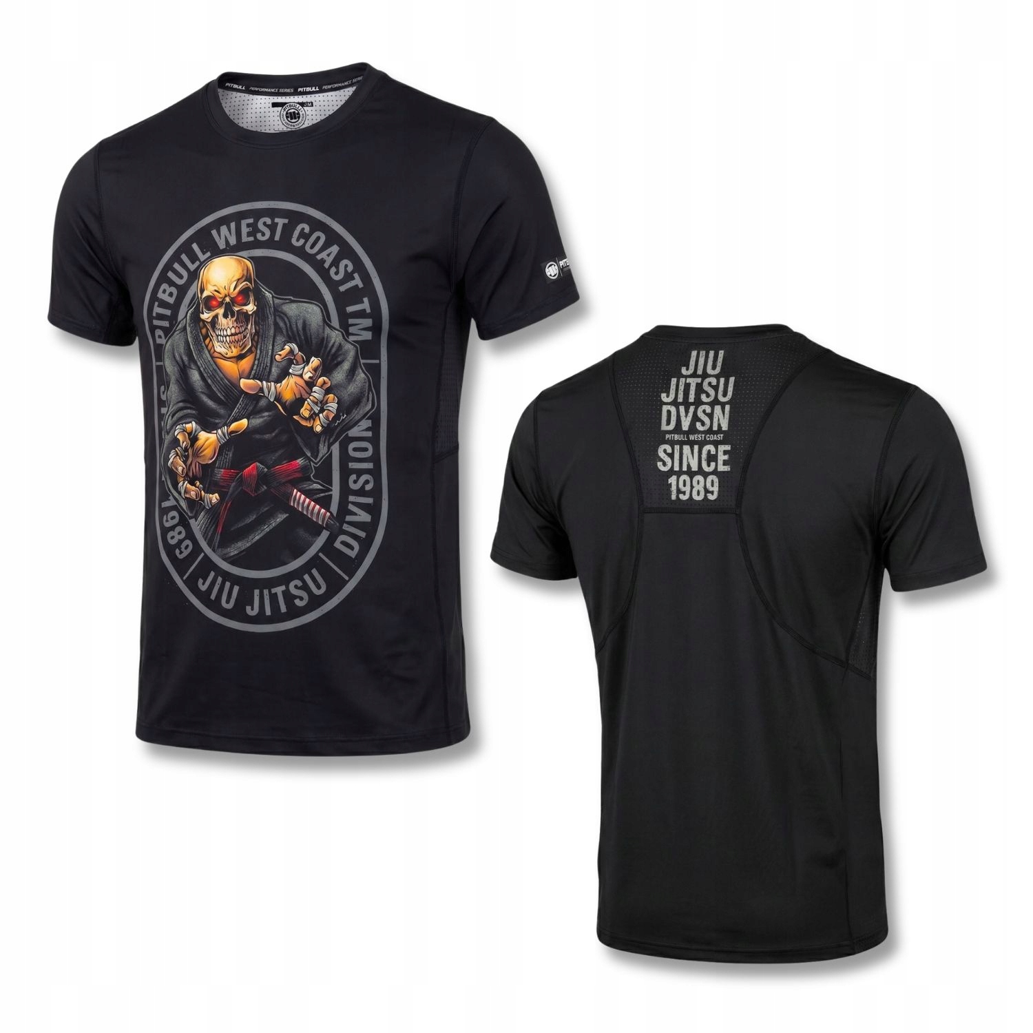 Pánské rychleschnoucí tričko Pitbull technické s potiskem Mesh Jiu Jitsu