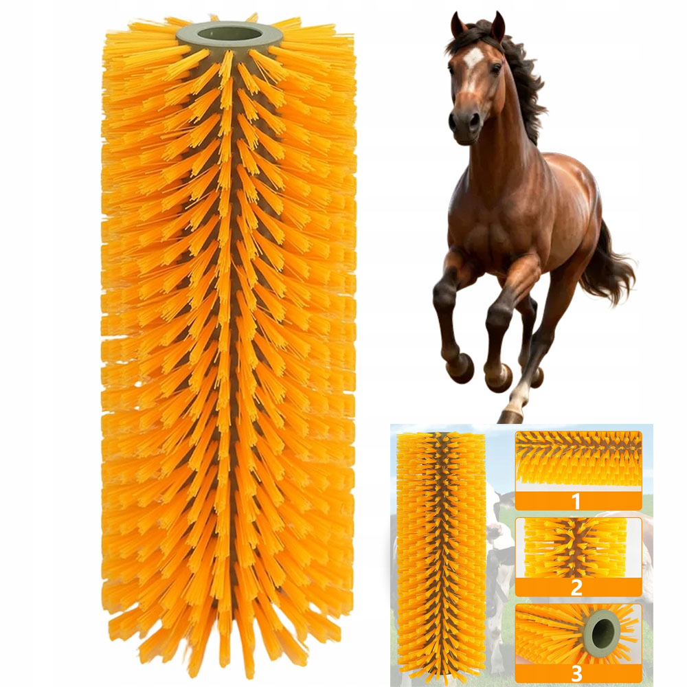 Žlutý Kartáč Na Skot, Nylon, Odstranění Chloupků, Zmírnění Svědění