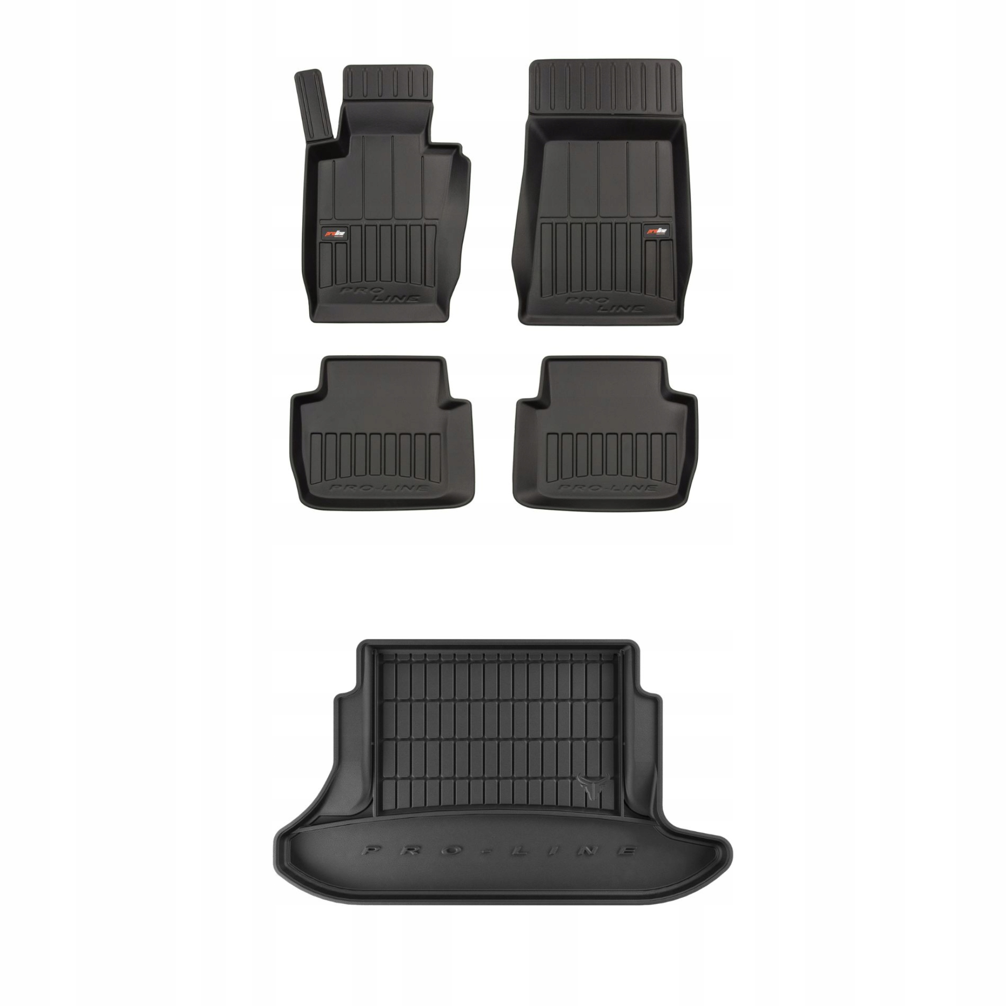 Sada gumových kobercov a rohoží pre Bmw radu 3 E46 1998-2005