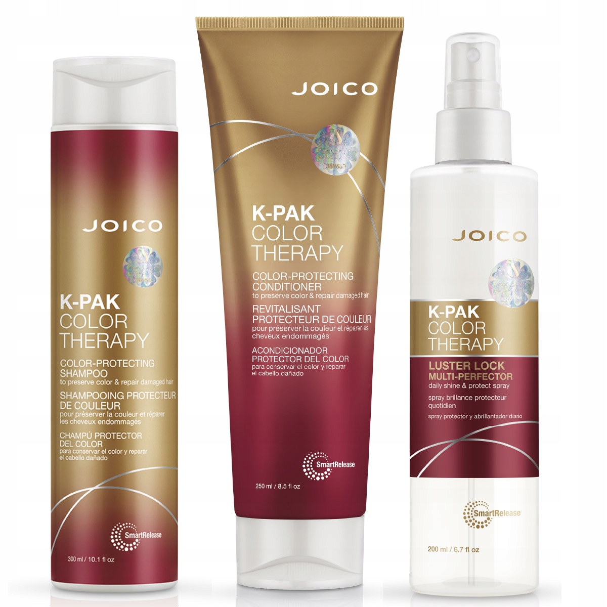 Joico K-pak Color Therapy sada šampon kondicionér sprej barvené vlasy