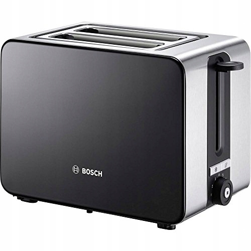 BOSCH Toster Kompaktowy ComfortLine 1050W Stalowy Czarny 2 Kromki — miniatura 2