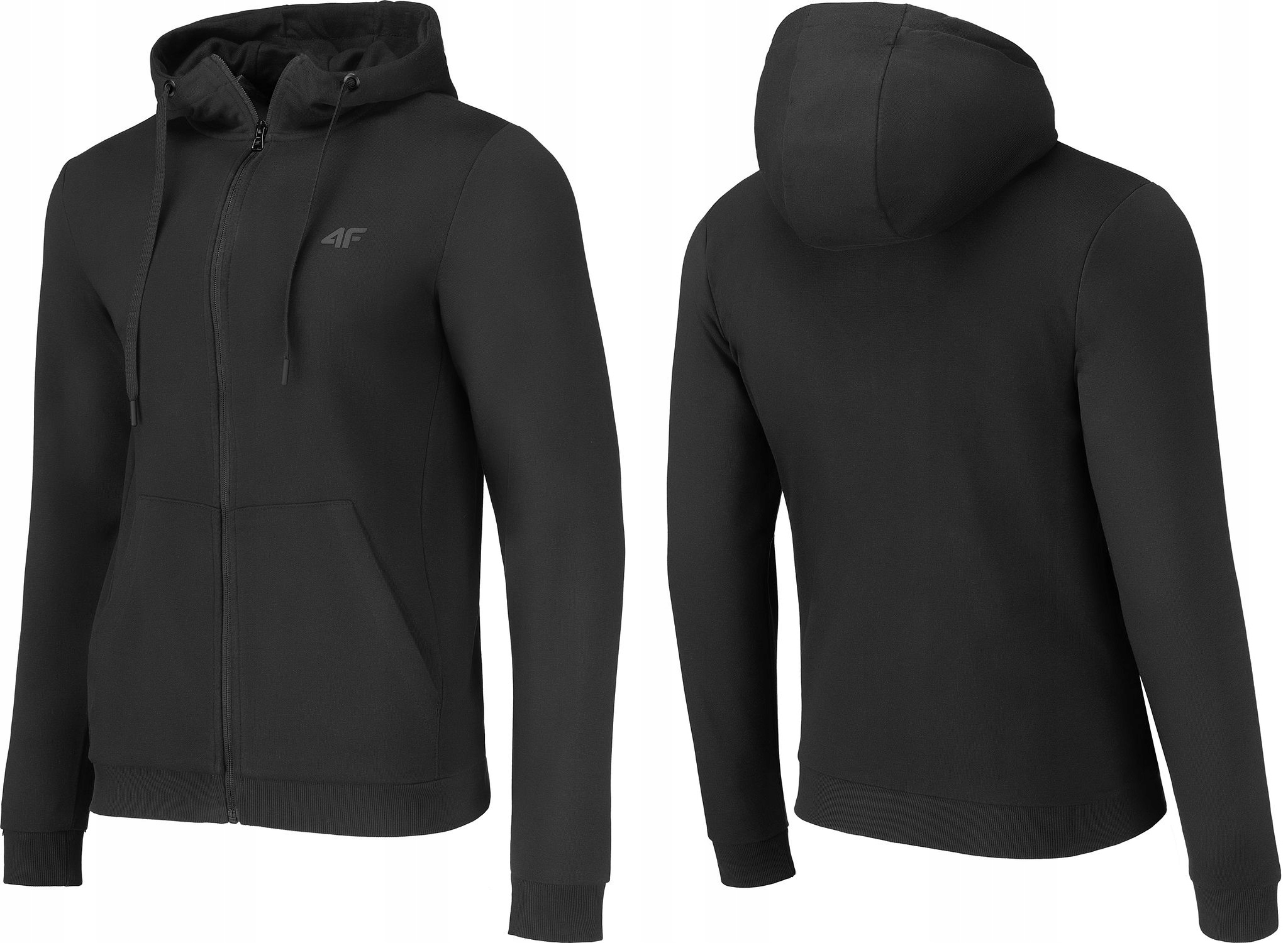 

4F Bluza Męska Dresowa Kaptur BLM353 Czarny XXL