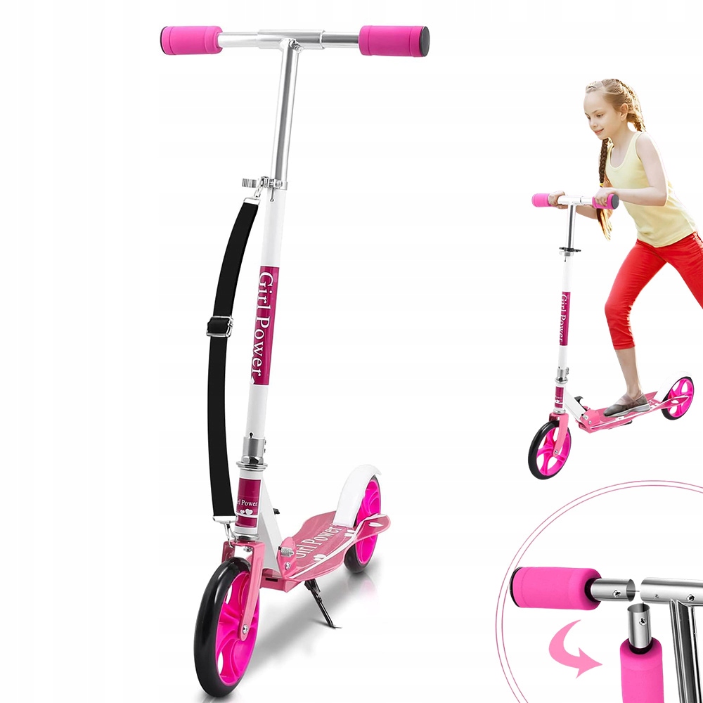 Składana Hulajnoga Dla Dzieci Od 5 Lat Regulowana Wysokość 97,5CM