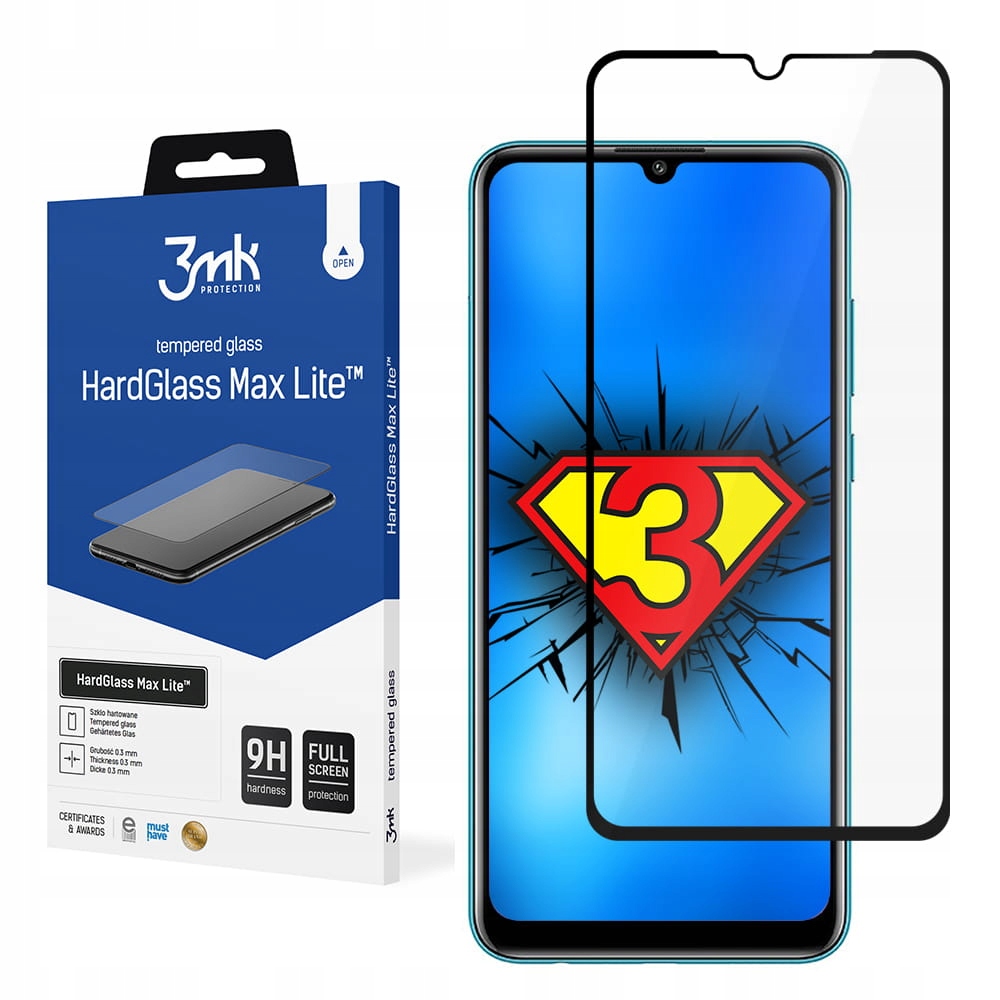 

Szkło hartowane do Honor 9A 3mk HardGlass Max Lite