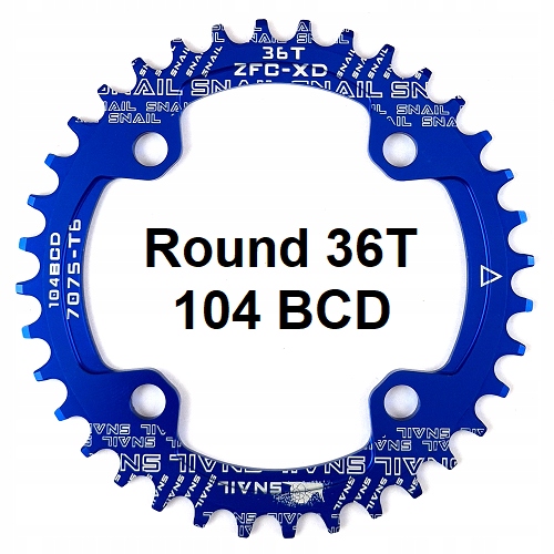 Zębatka Narrow Wide 36T NIEBIESKA SNAIL