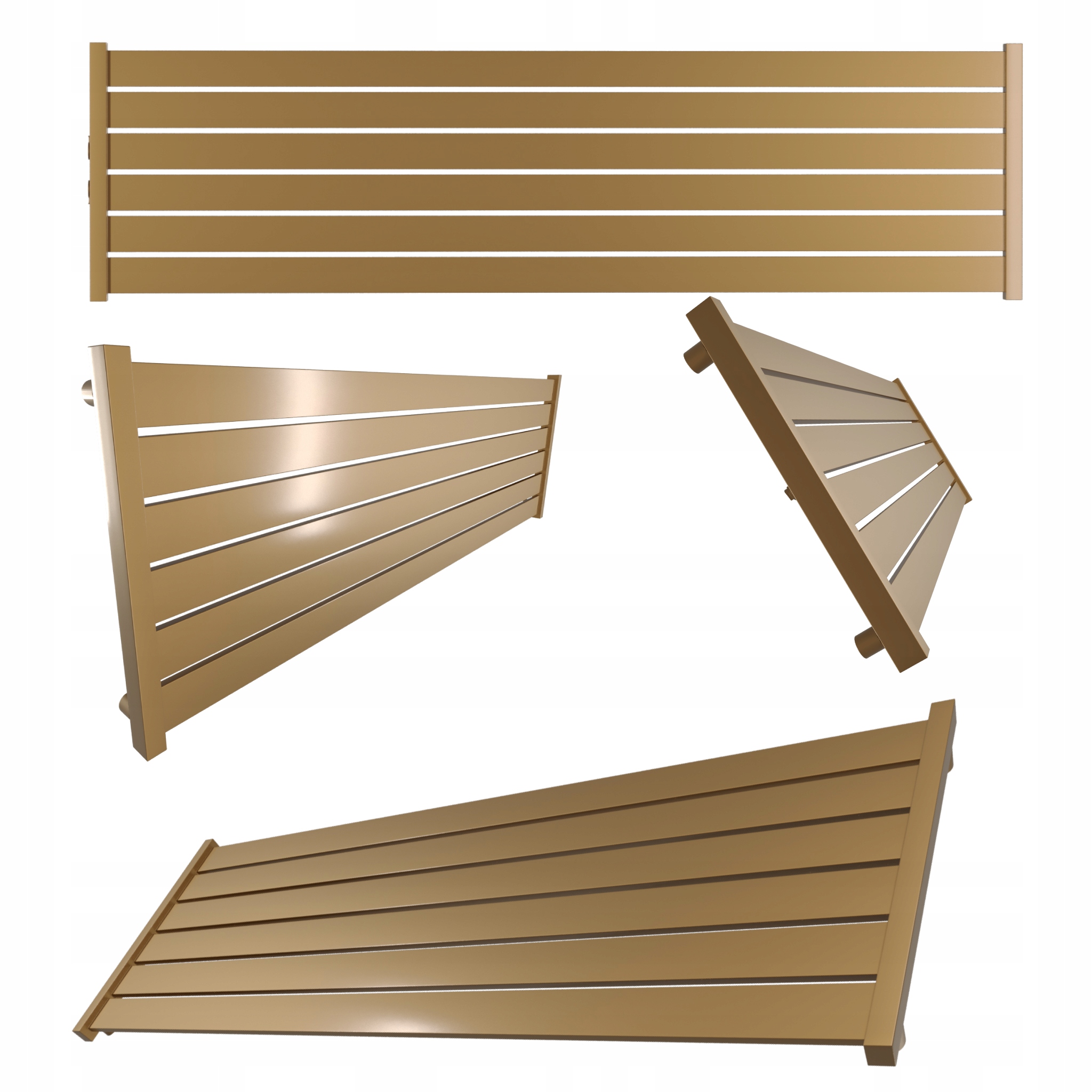 Dekorativní radiátor Lotus úroveň 43x160 Tmavý Antik