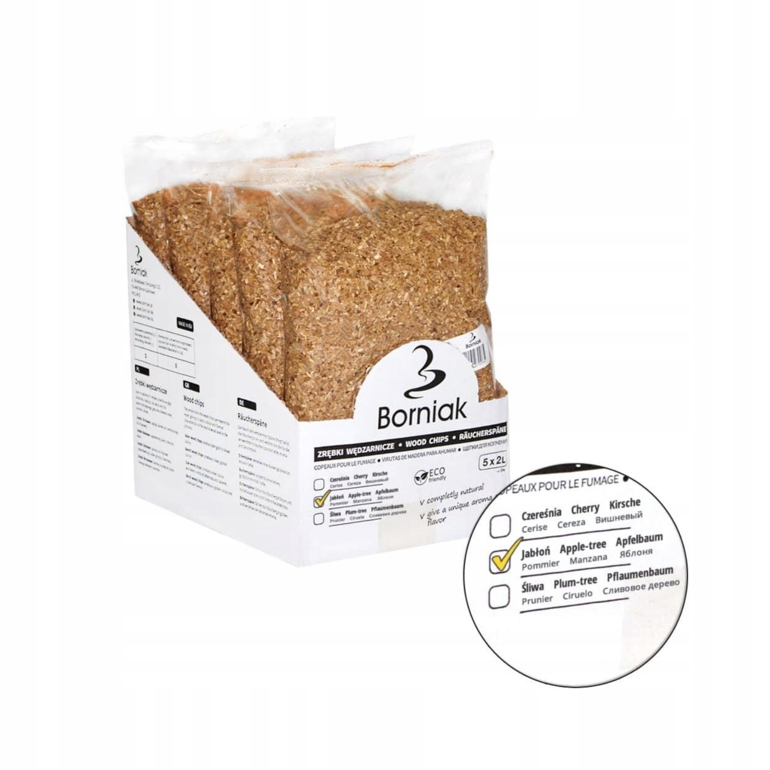 Wiórki zrębki do wędzarni Borniak 50L Jabłoń Kod producenta 5906479772804