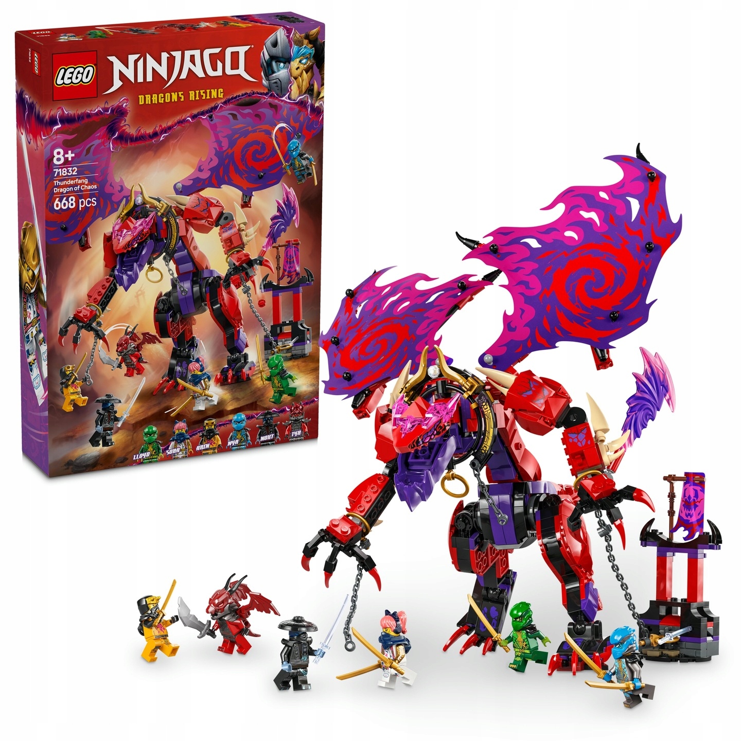 LEGO NINJAGO SMOK CHAOSU KIEŁOGRZMOT DRAGONS RISING 71832 5702017815671