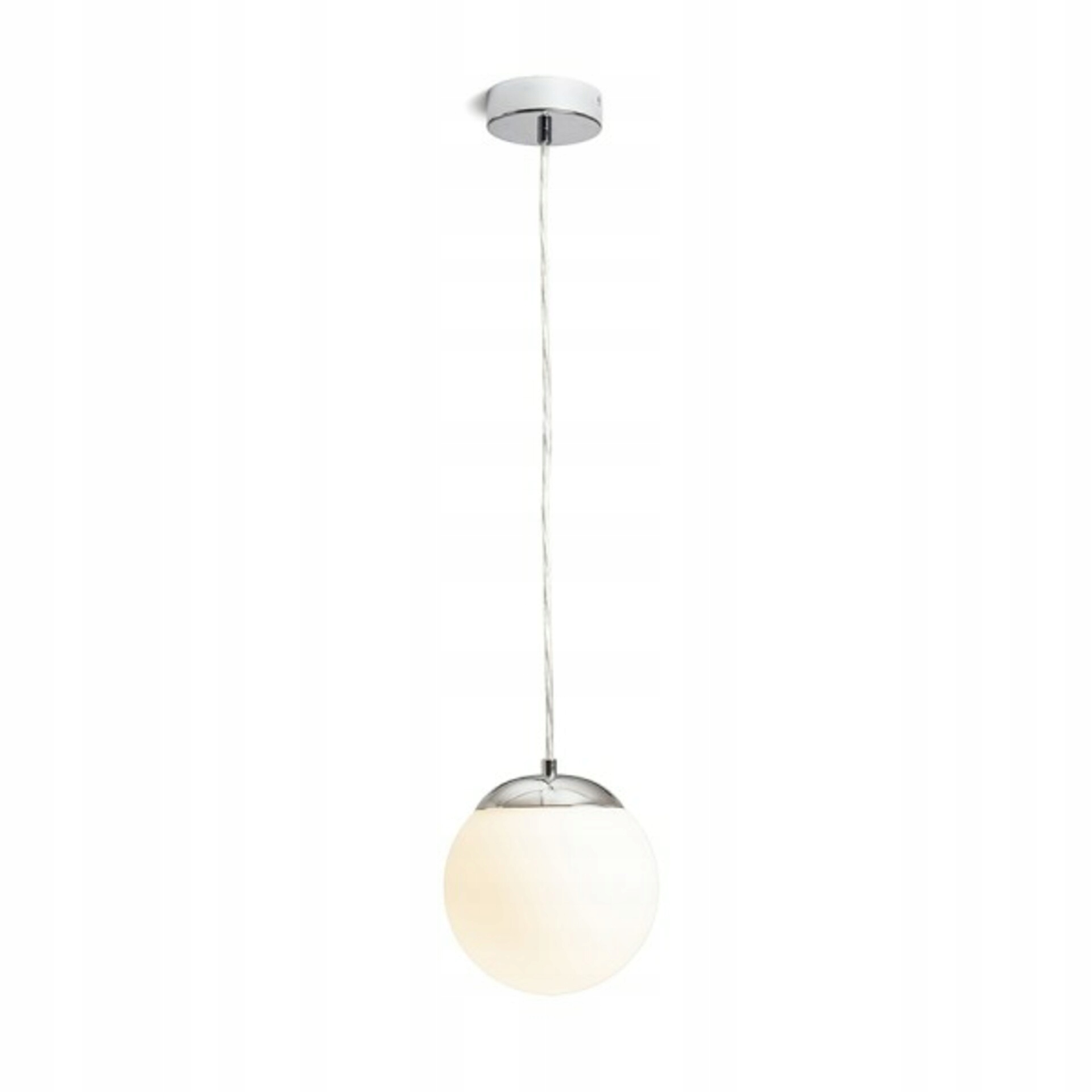 Rendl Bolly 17 závěsné svítidlo opálové sklo/chrom, Led E27, IP44, 17 cm