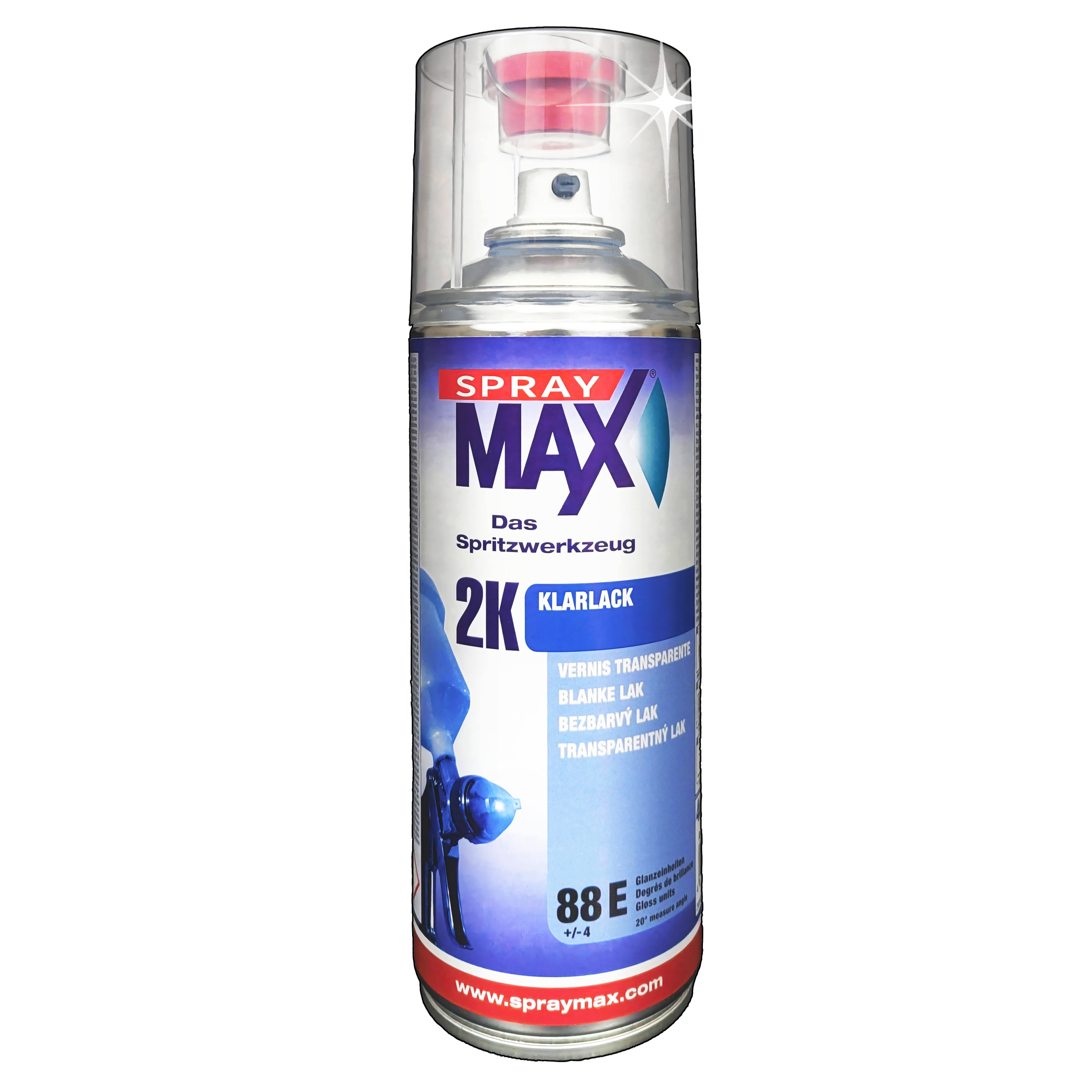 SprayMax lakier dwuskładnikowy 2K Bezbarwny Klar Ultra Wysoki Połysk 400ml