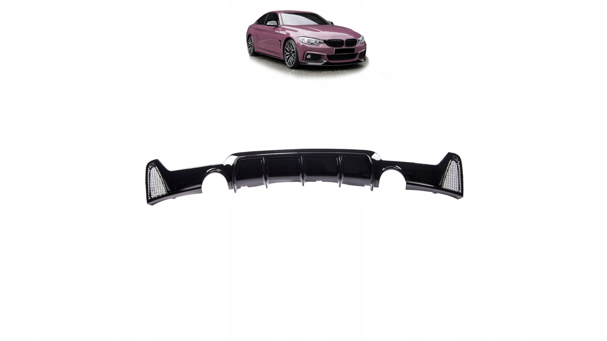 Difuzér Bmw 4 F32 F33 F36 zadný Gloss čierny