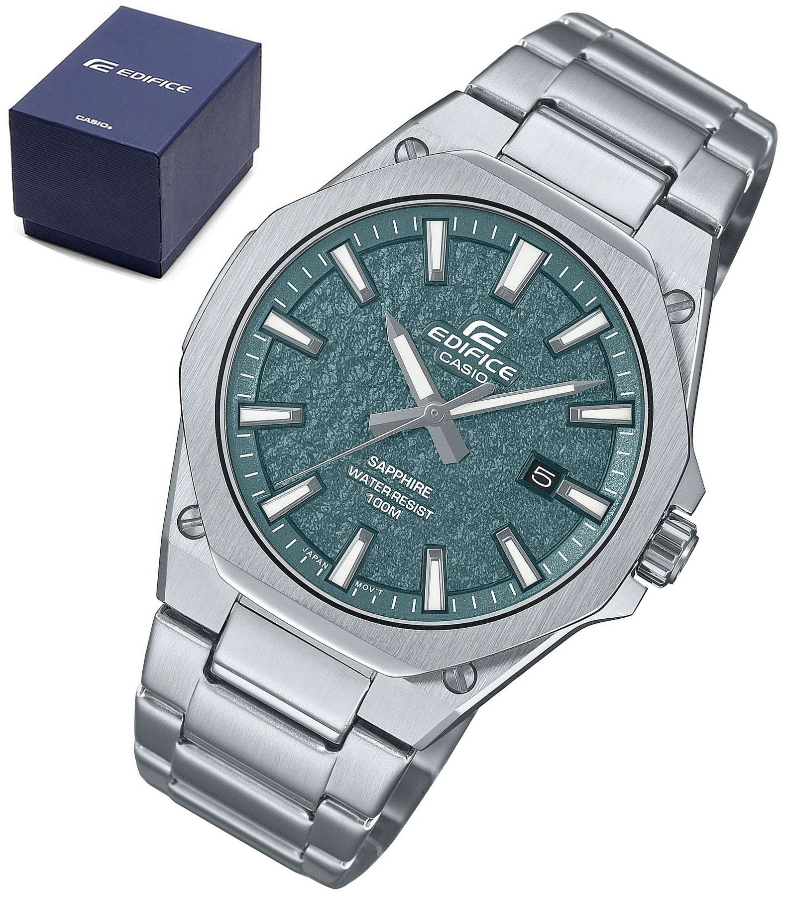 Pánské Hodinky Casio Edifice EFR-S108DE-3AVUEF Safírové Sklíčko Vodotěsnost 100M Krabička