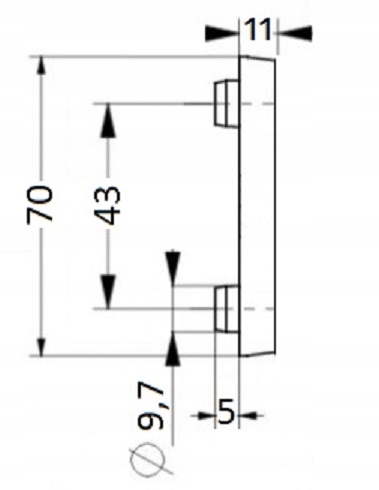 ZAŚLEPKA ZATYCZKA OSŁONKA OTWORU KLAMKI OKNA DRZWI Kod producenta MASKOWNICA NA OTWÓR