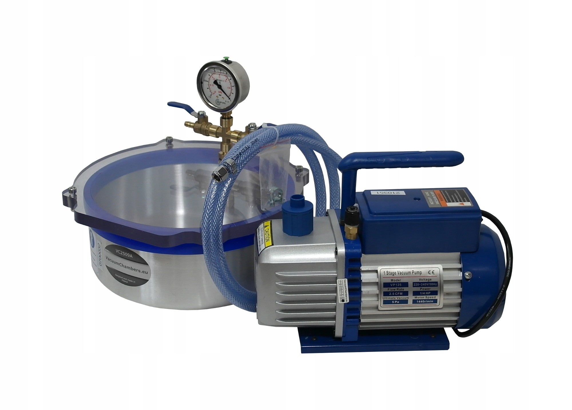 Vakuová sada pro odvzdušňování pryskyřičného silikonu