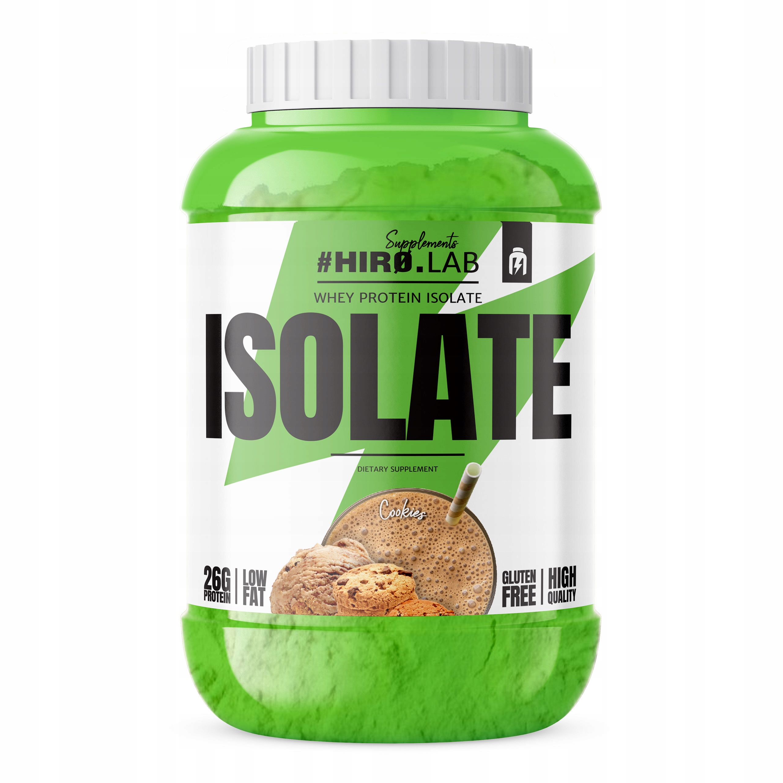 Hiro.Lab Whey Protein Isolate 1800 g protein izolát Wpi doplněk stravy sušenka