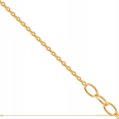 Řetízek zlatý dámský 585 s vazbou brilantata 1,8 mm 2,80 g 50 cm elegantní vzor