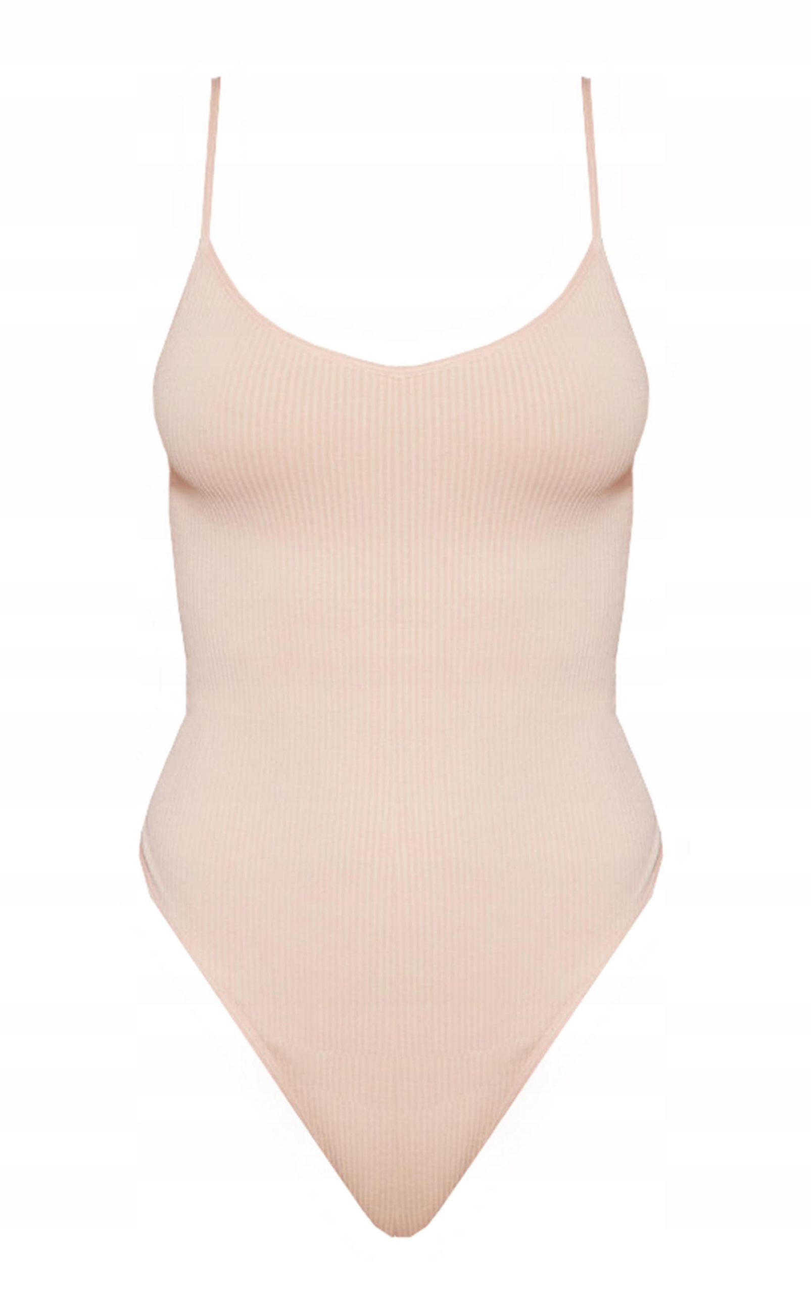 PRETTYLITTLETHING BODY BEŻOWE PRĄŻEK RXS D519103