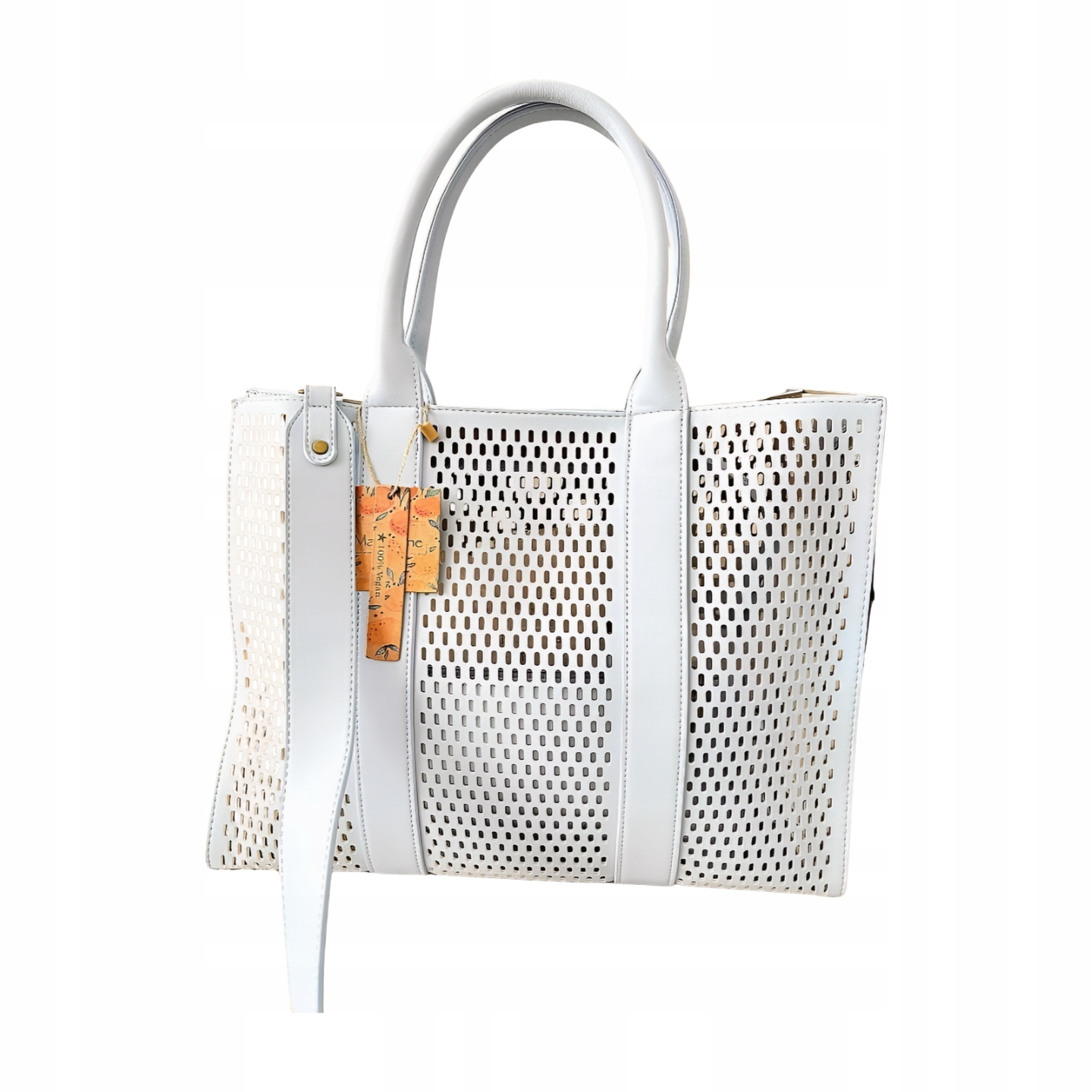 Mandoline kabelka shopper modrá ažurová