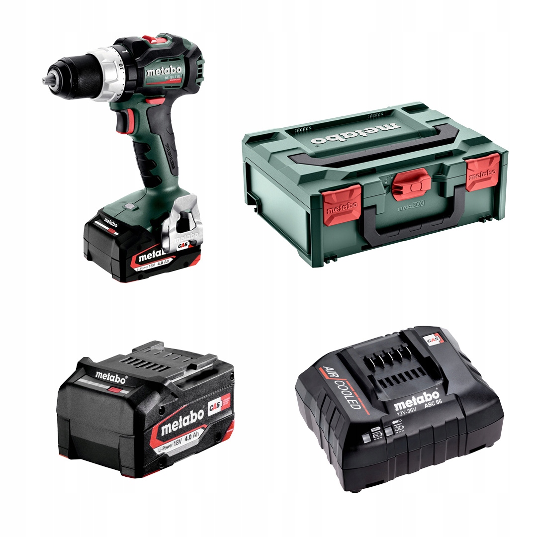 Aku Šroubovák 18V 2x4Ah 75Nm Bs 18 Lt Metabo 602325500 metaBOX 145