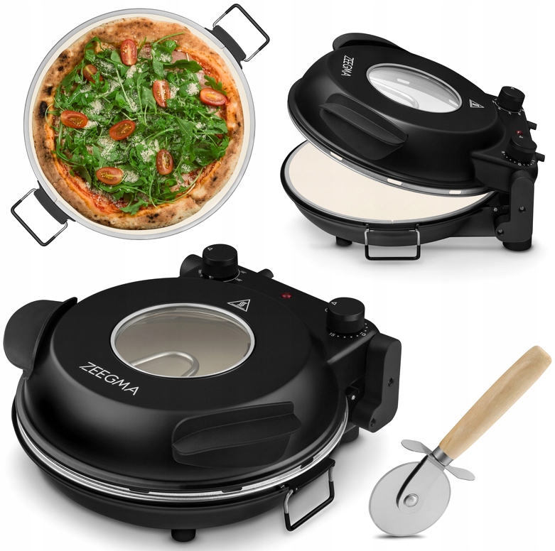 PIEC DO PIZZY KAMIENNY DOMOWY PIECYK PIZZA 400°C 1200W TERMOSTAT TIMER