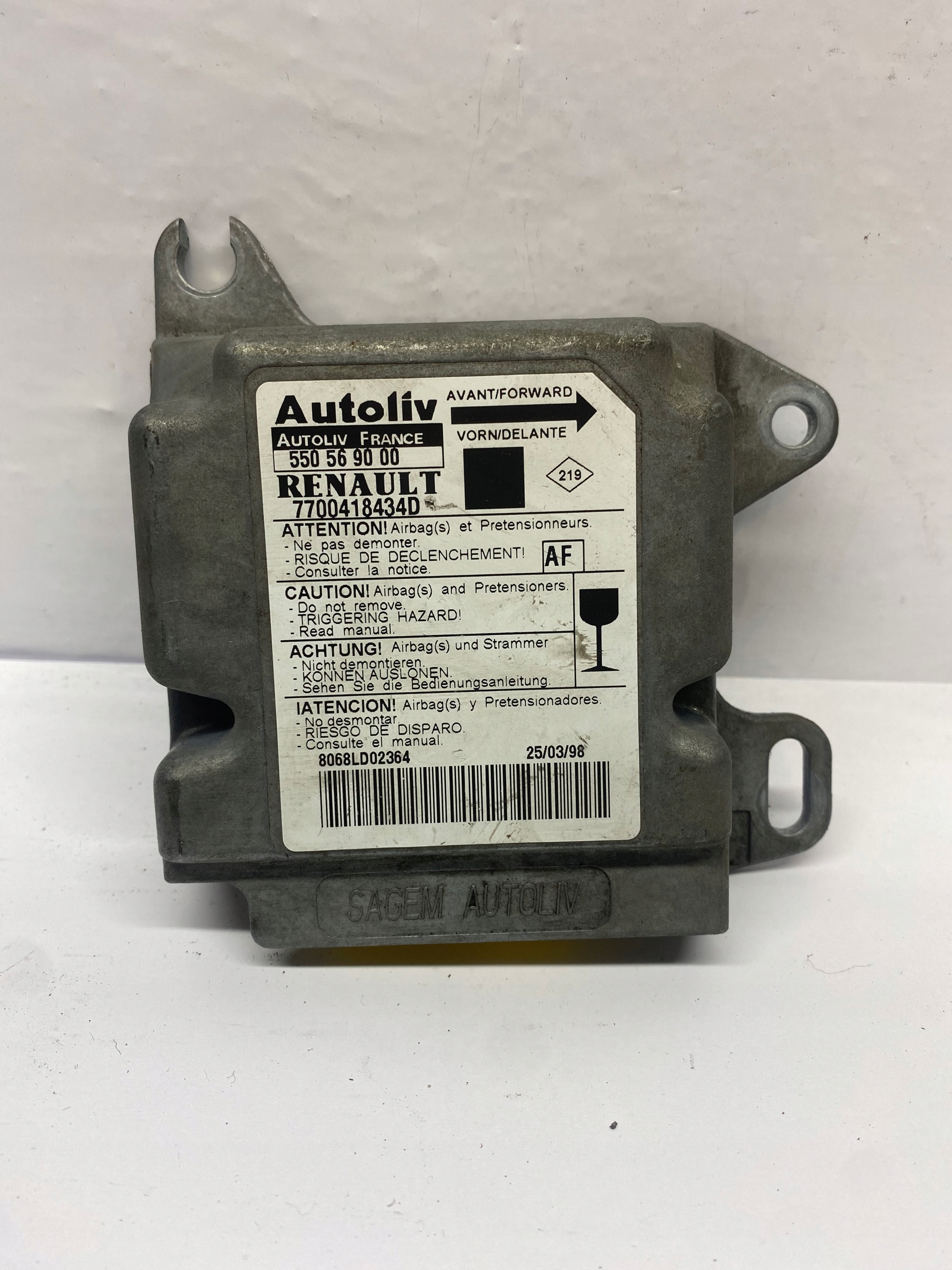 modul airbag RENAULT SCENIC a 7700418434D