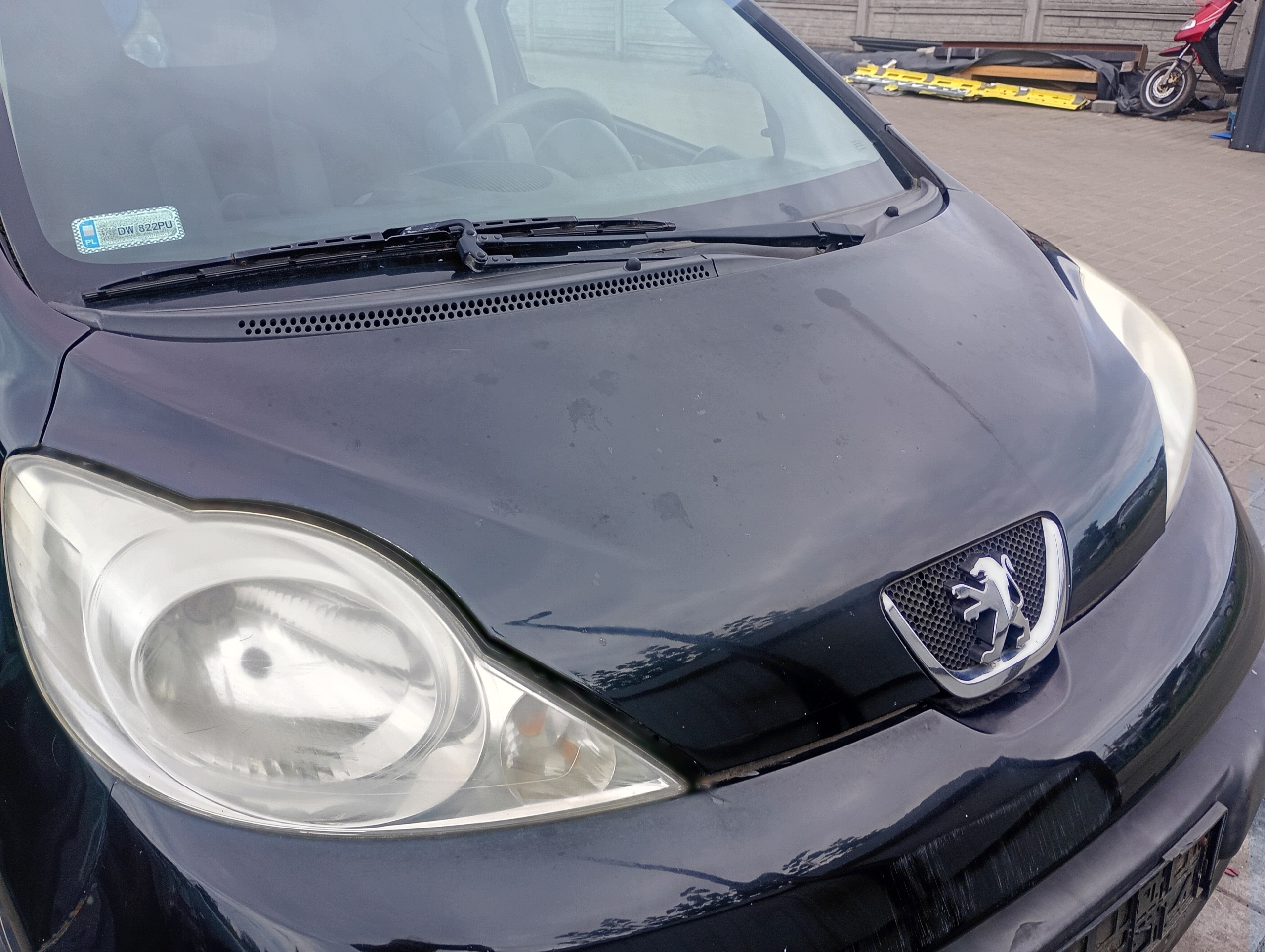Cofano Peugeot 107 FL 08-14 kod lakieru EXLD
