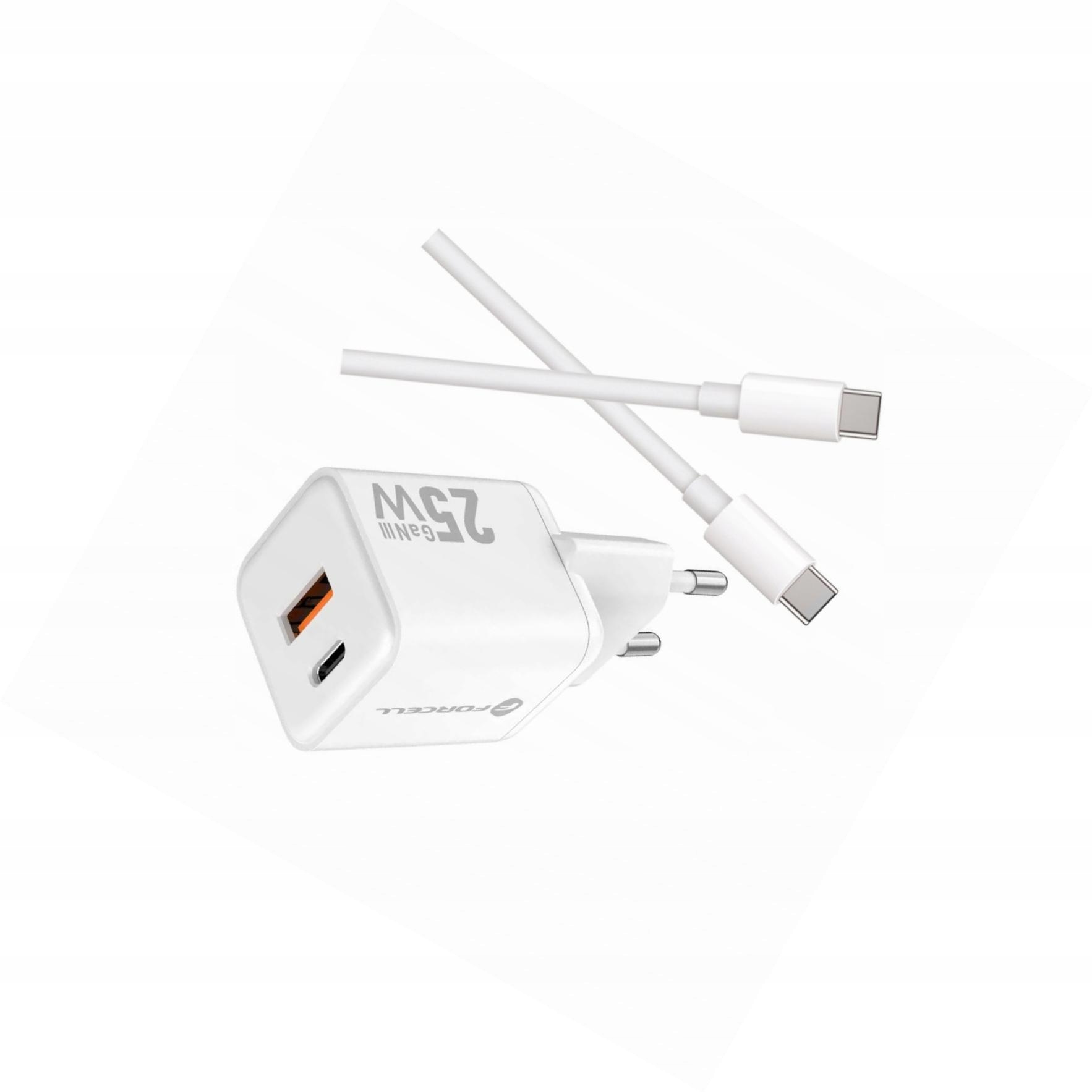 Szybka ładowarka Gan 25W 2 porty z długim kablem Usb-c do Samsung A32 5G