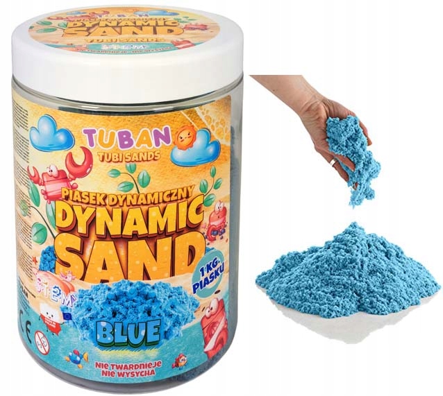 

Piasek Kinetyczny Dynamiczny 1kg Niebieski