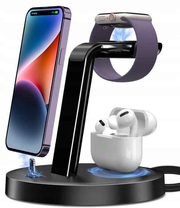 Oriemac Ładowarka Bezprzewodowa 3W1 Apple