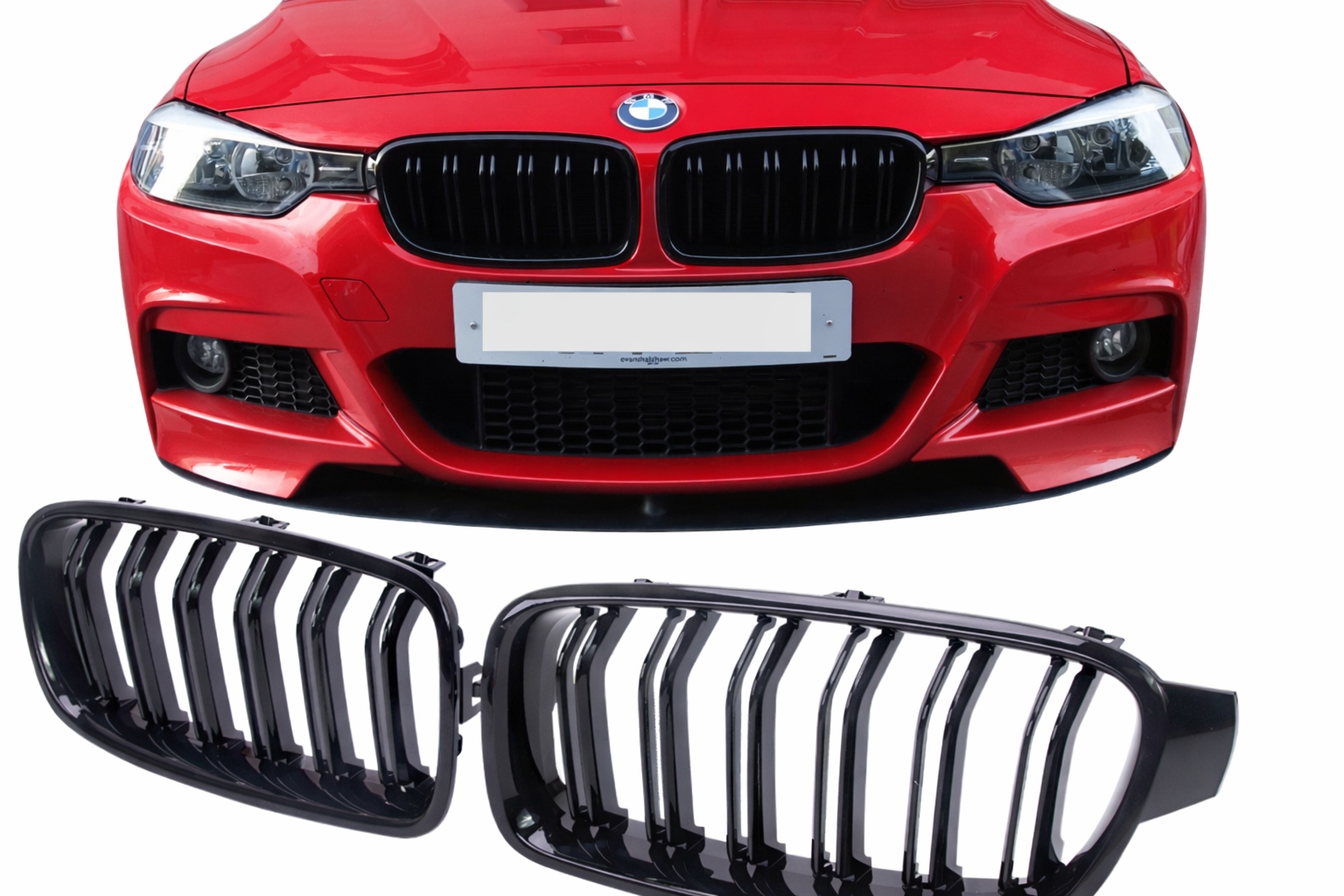 Grill czarny połysk F30 F31 M3 nerki BMW 1 żebro