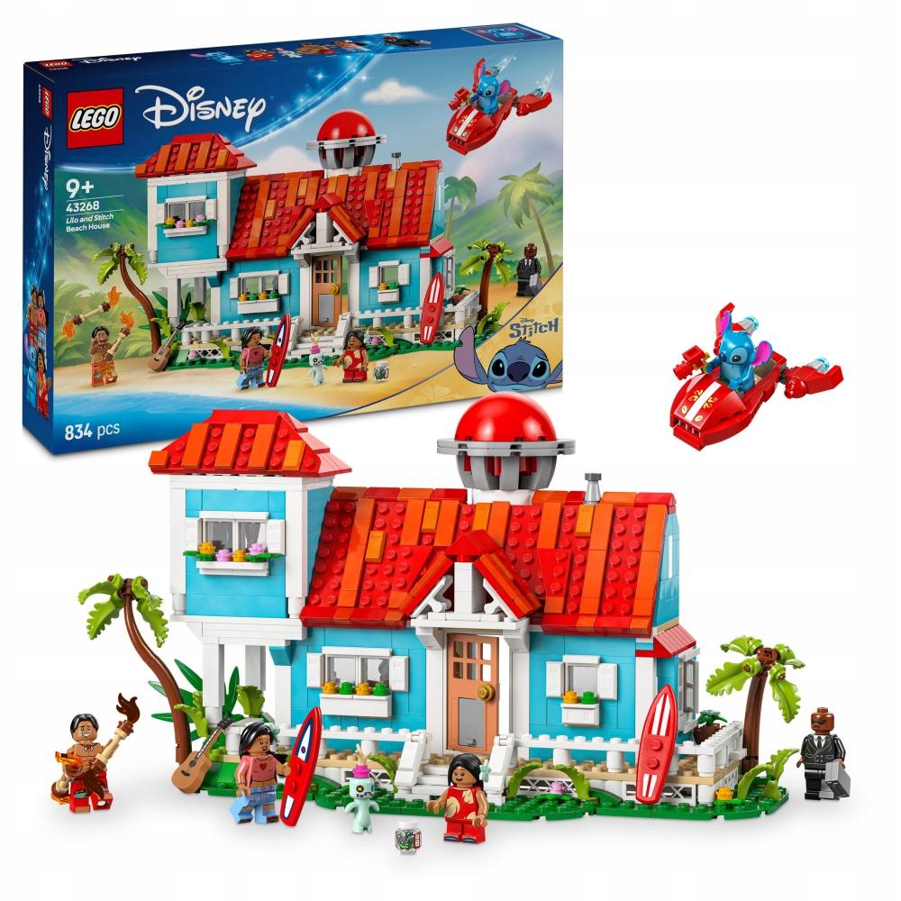 Lego 43268 Disney Classic Domeček na pláži Lilo a Stitcha
