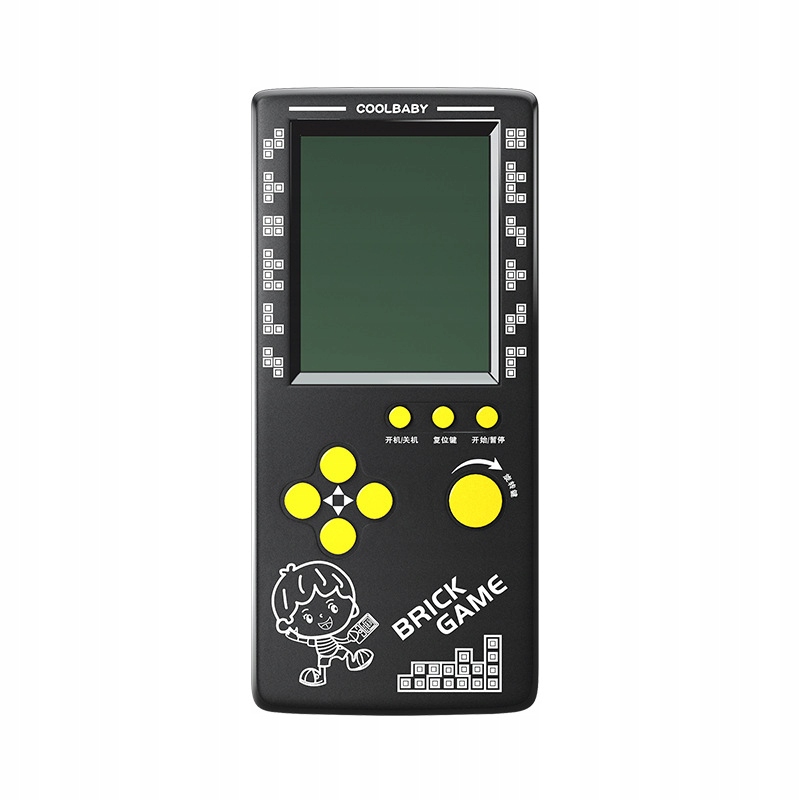 Ręczna konsola do gier Tetris 4.1″ duży ekran, 23 gry wbudowane, ABS