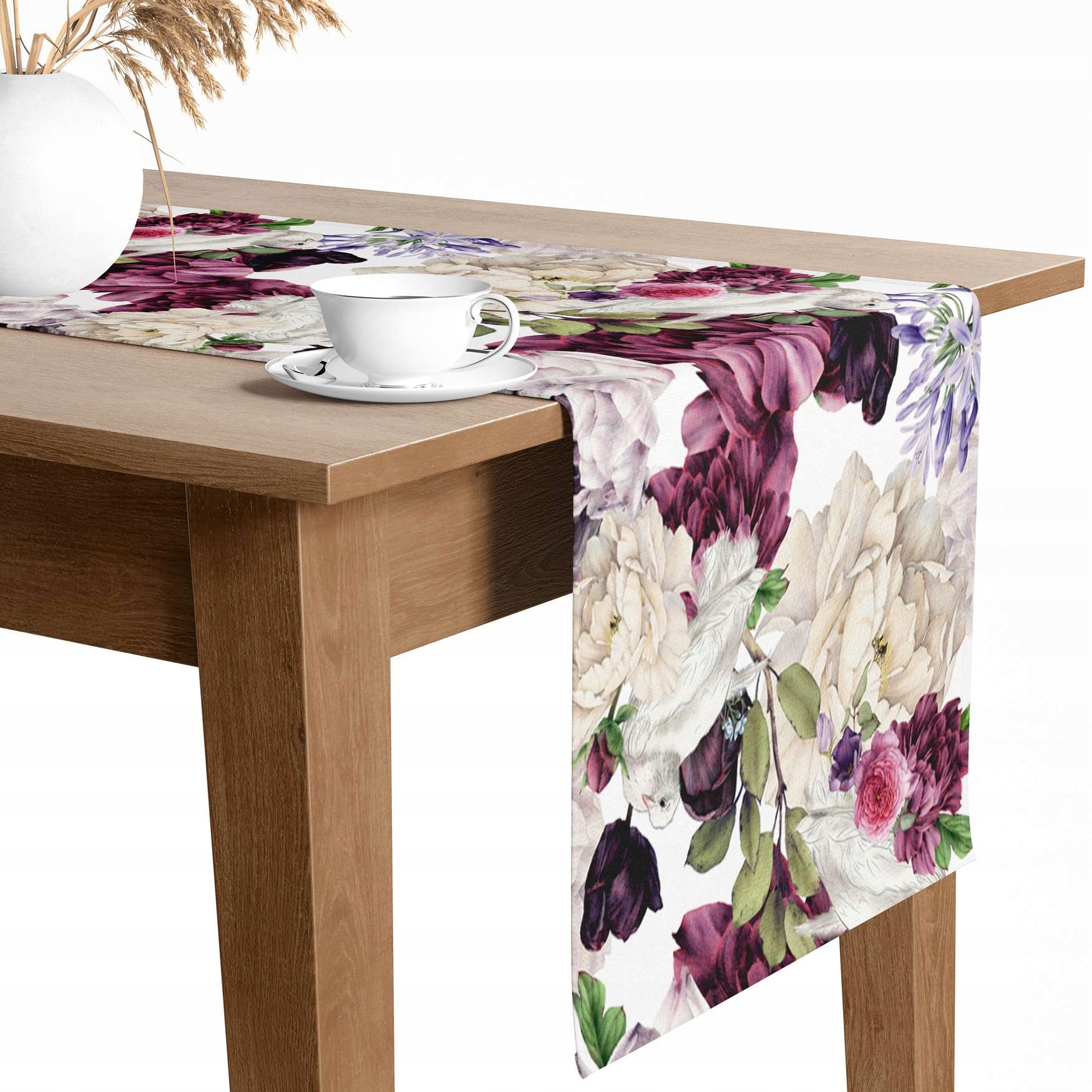 BIEŻNIK OBRUS NA STÓŁ MATOWY GŁADKI 40x140 080 Długość 140 cm