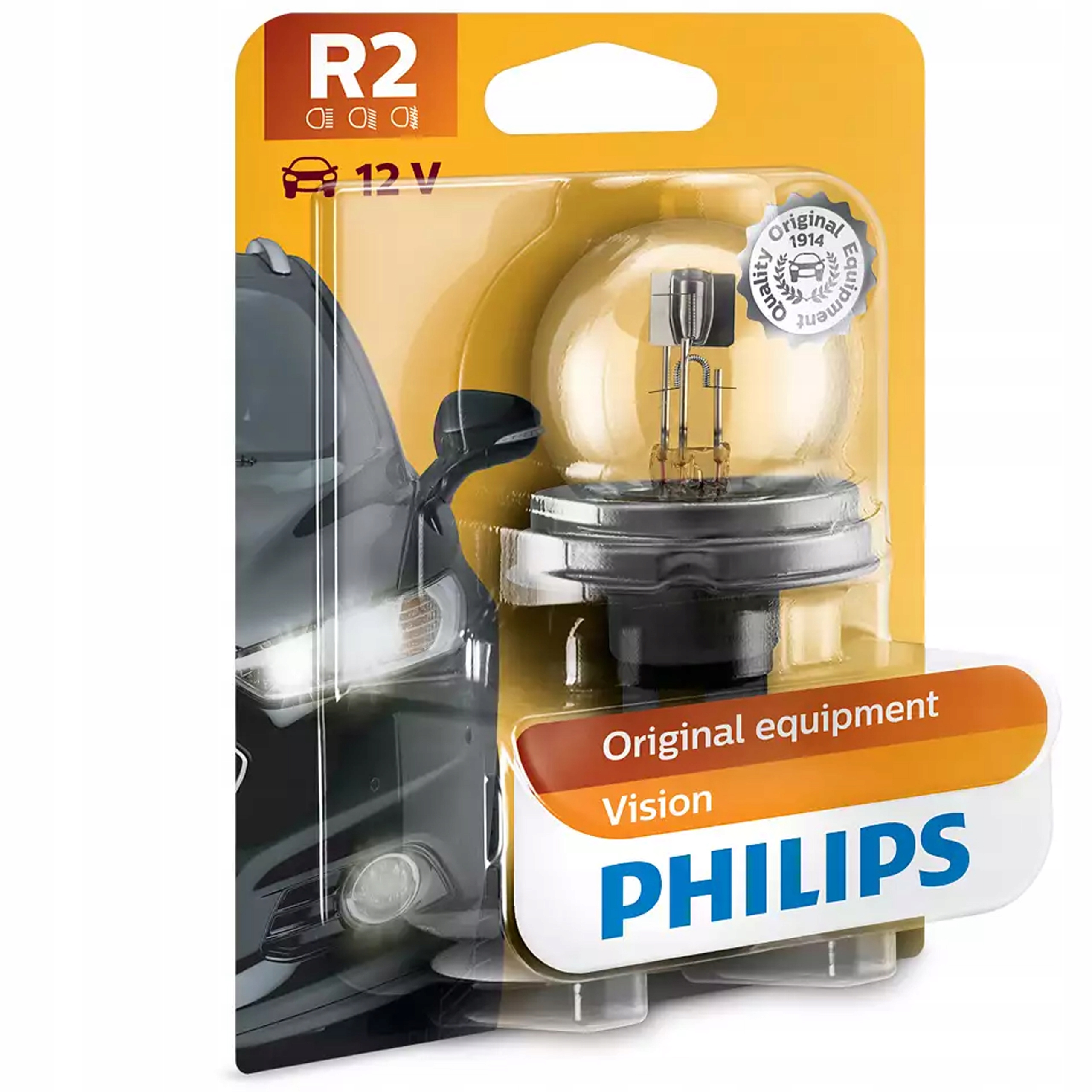 

Philips Żarówka R2 Vision +30% więcej światła