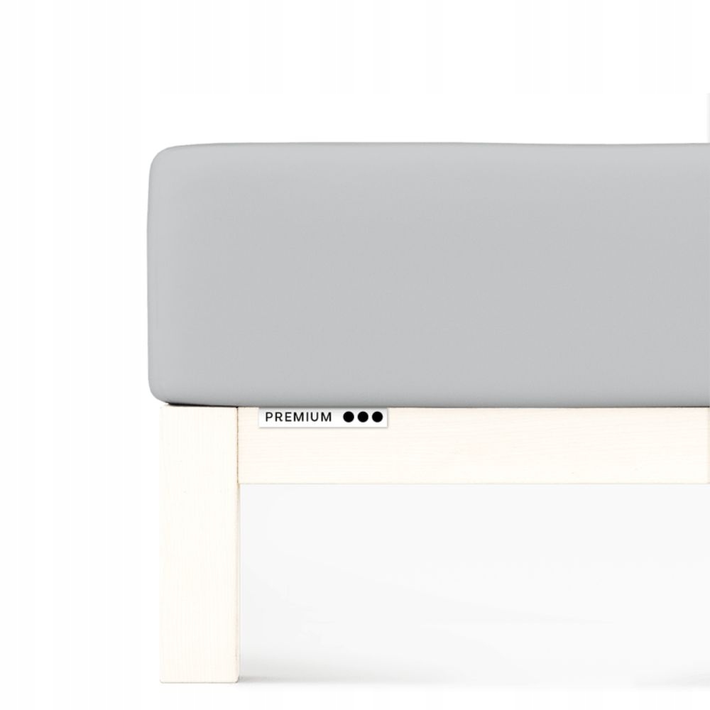 Prostěradlo Schlafgut Premium 120x190-130x220 cm Gray Light 511