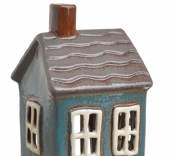 Domek ceramiczny Lampion Turkusowy H18 cm Marka bez marki