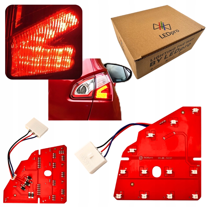 Modul Led Deska Oprava Zadního Světla Nissan Qashqai J10 Lift, pravá Zástrčka
