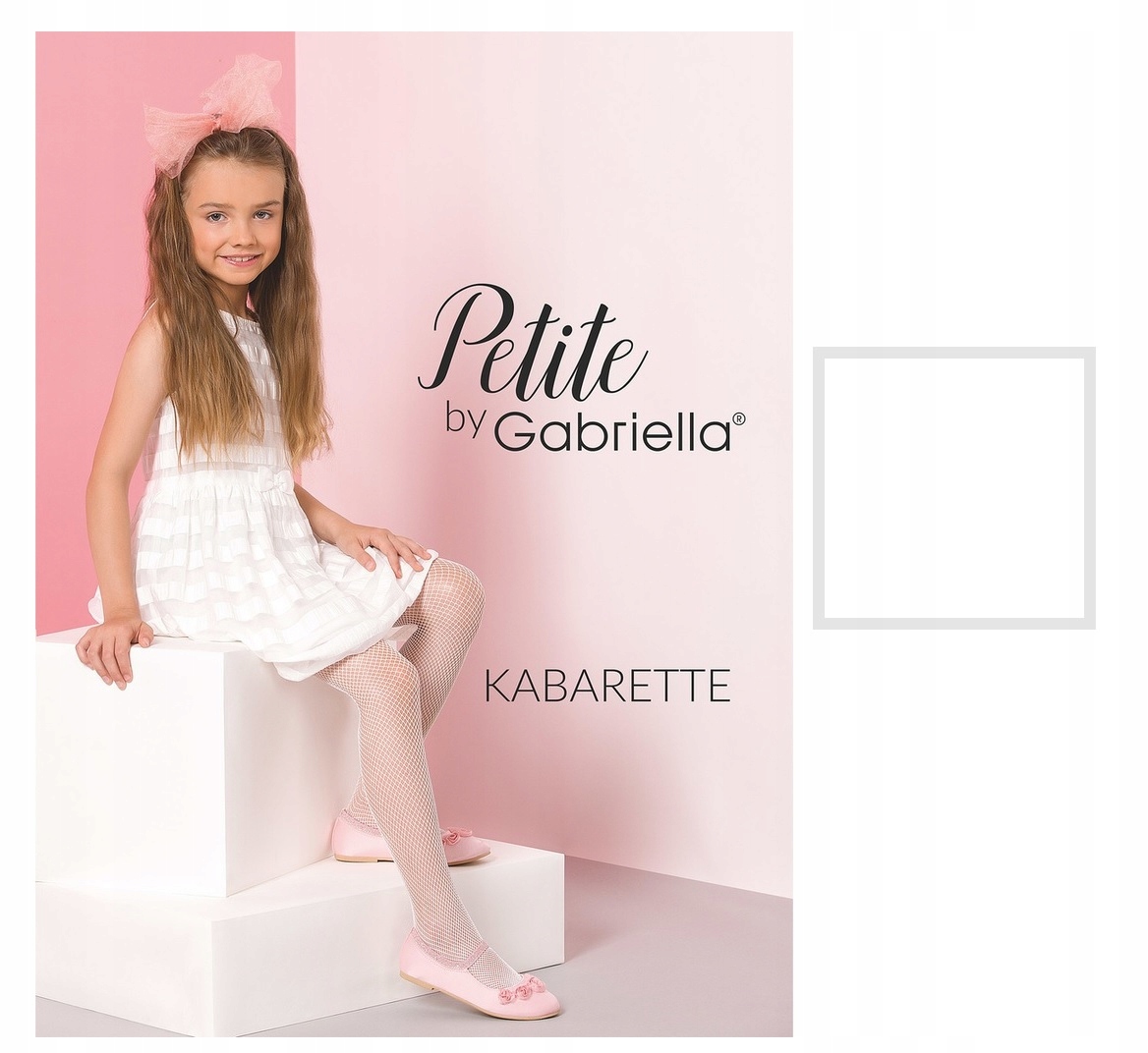 

Gabriella rajstopy Dziewczęce Kabarette 752 Biel 3